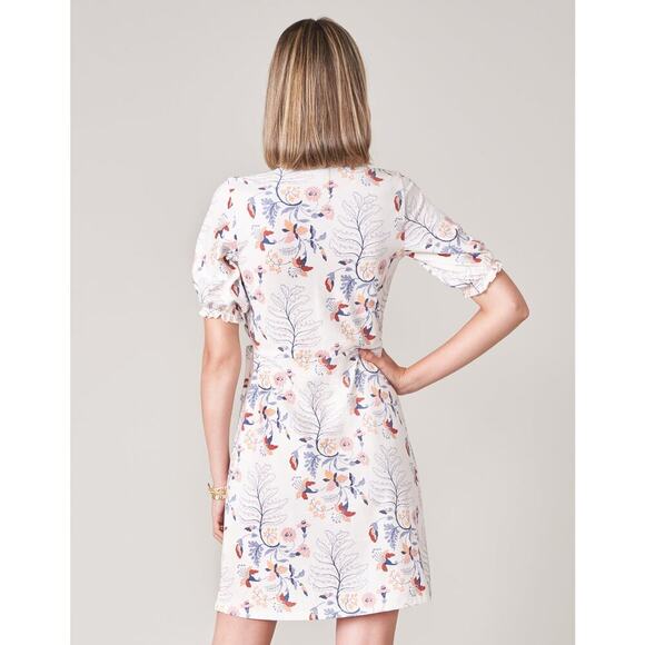 Spartina 449 Bevin Wrap Dress Bellinger Floral Branch Size XS - Picture 2 of 11